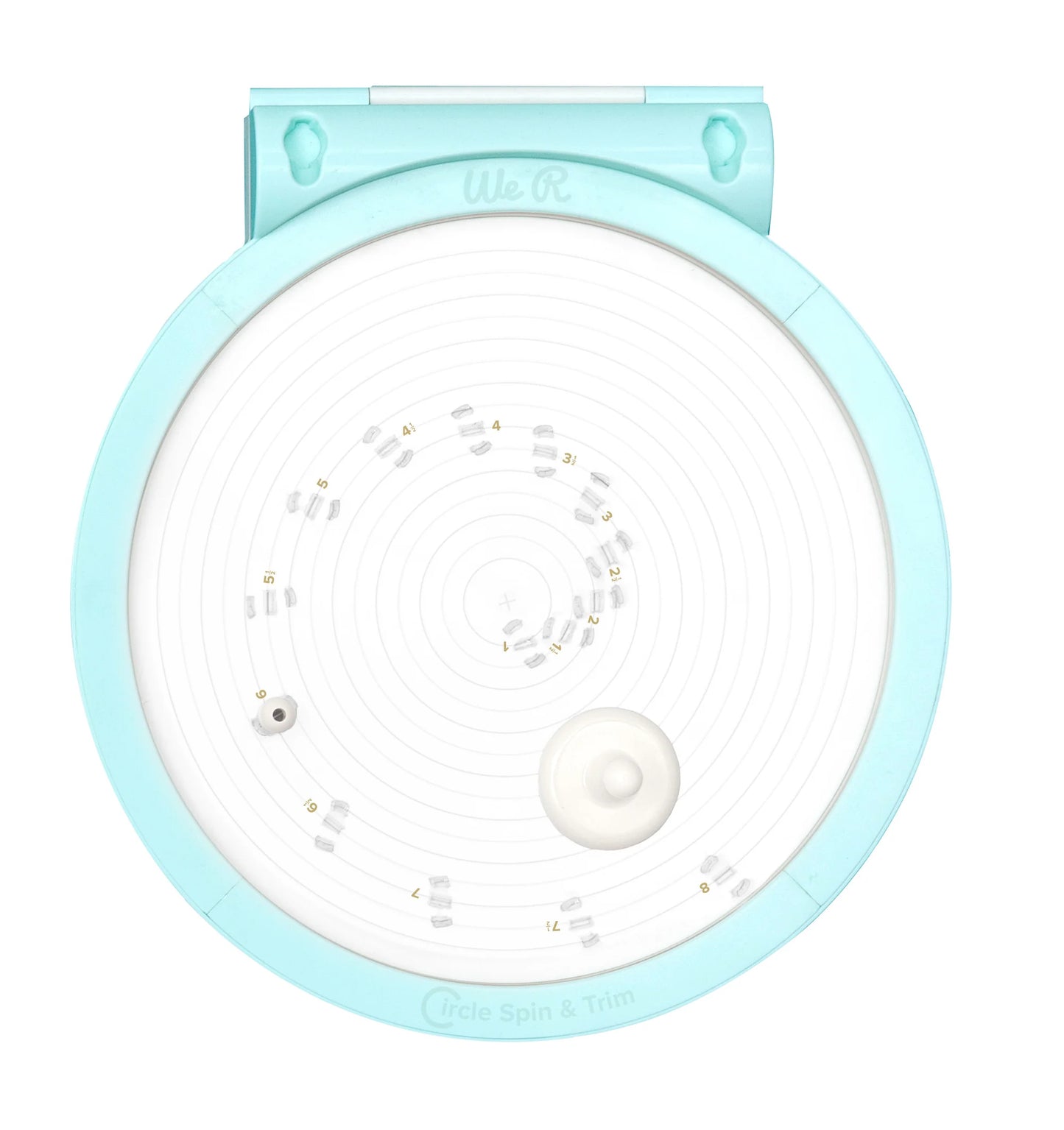 WE R MAKERS CIRCLE SPIN & TRIM TOOL - CIRCULO DE GIRO Y CORTE