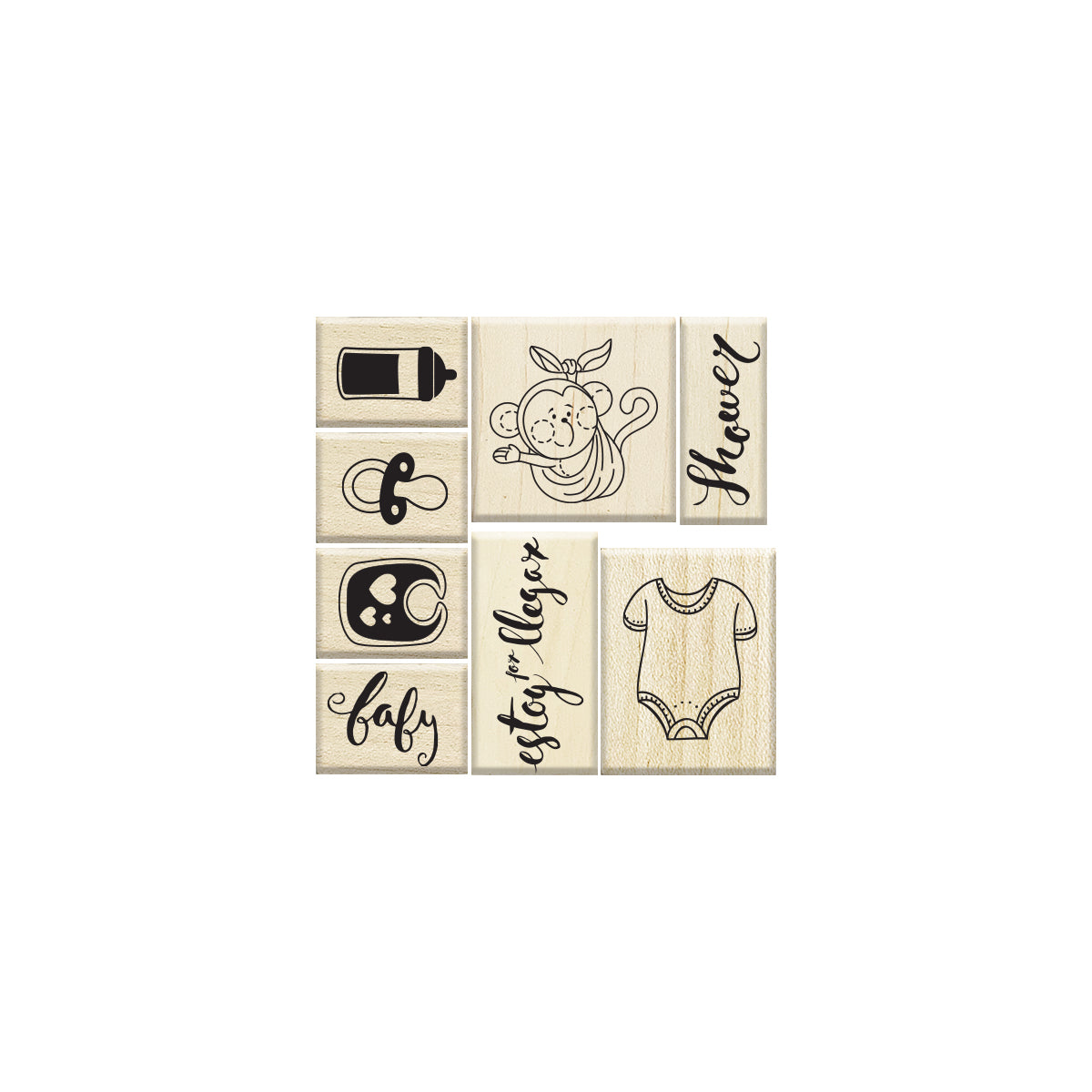 SET DE SELLOS BABY CHANGUITO