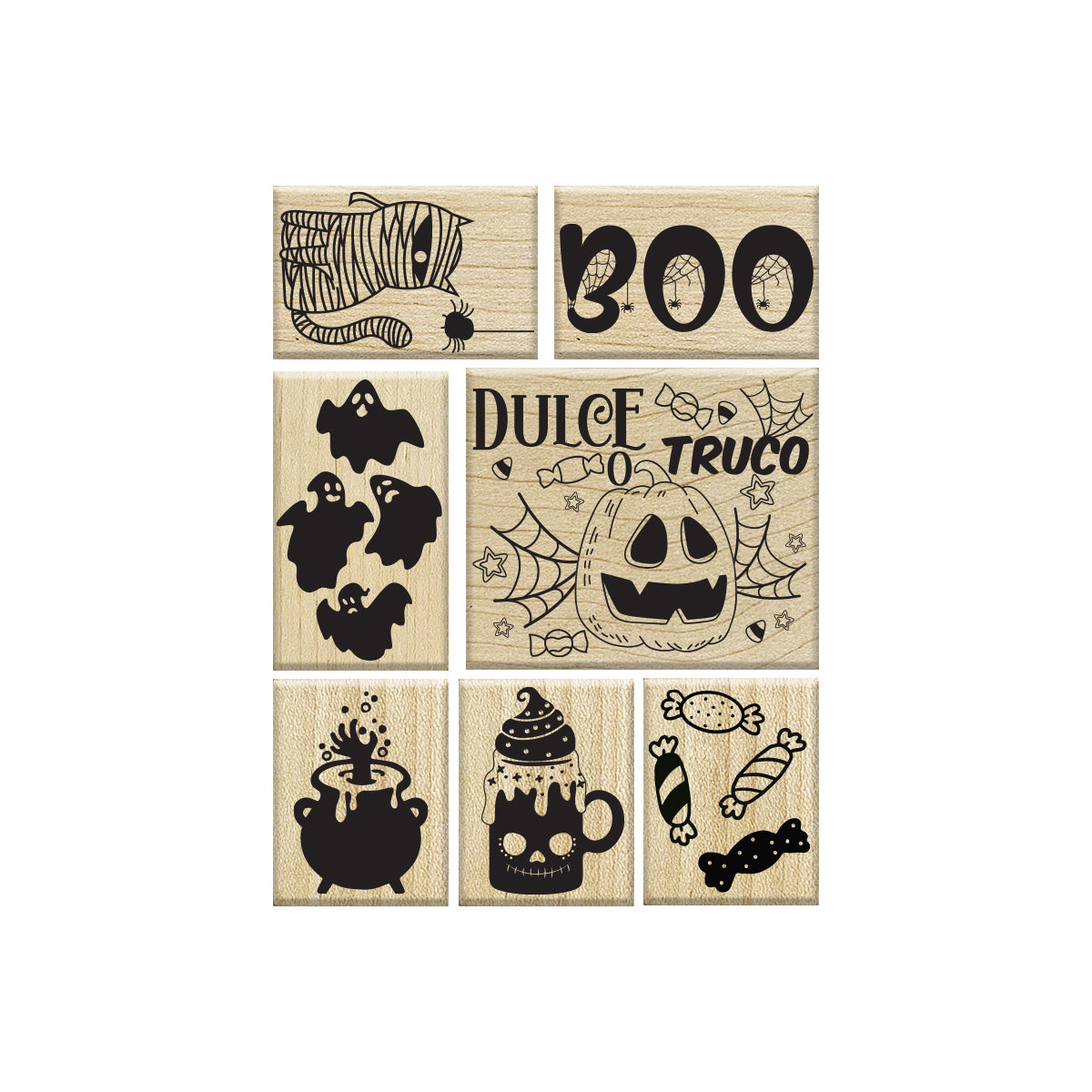 SET DE SELLOS DULCE O TRUCO