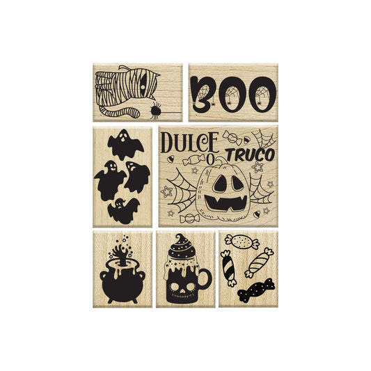 SET DE SELLOS DULCE O TRUCO