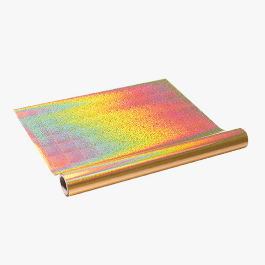 FOIL PARA TONER DORADO ESCARCHADO 3 METROS