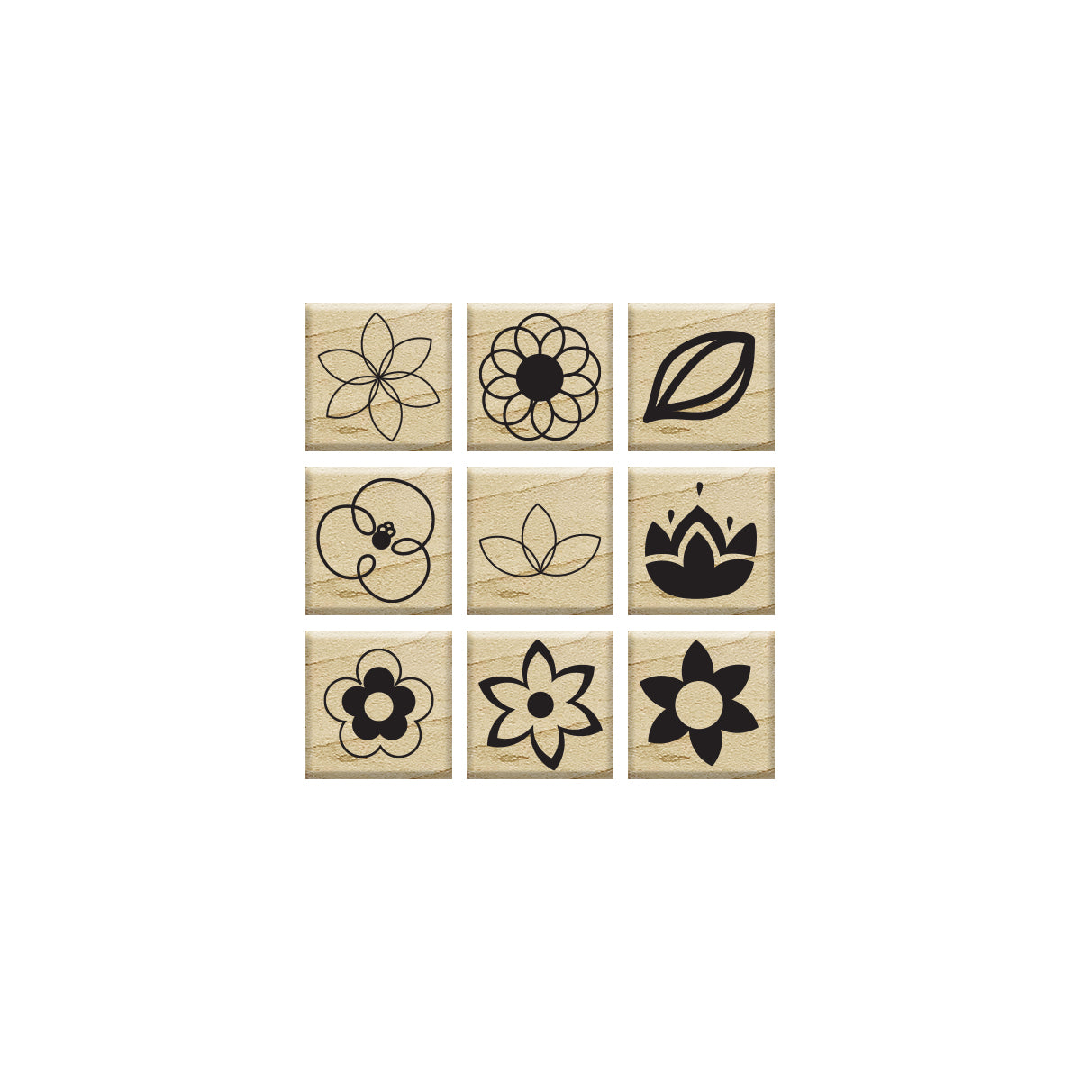 SET DE SELLOS HOJAS LITTLES