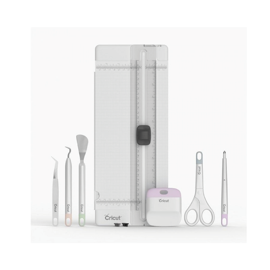 KIT DE HERRAMIENTAS ESENCIALES CRICUT GOLD Y GUILLOTINA CRICUT - ESSENTIAL TOOL SET