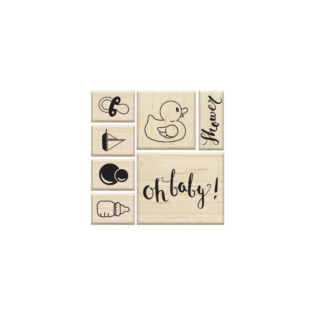 SET DE SELLOS BABY PATO