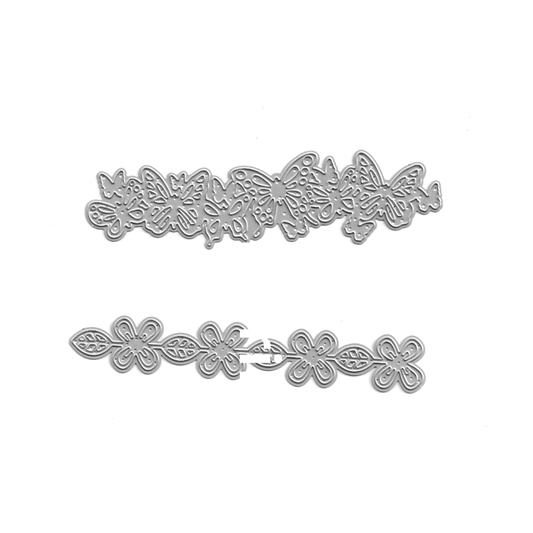 SUAJE BORDE DE MARIPOSA Y FLORES