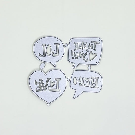 SUAJES VIÑETAS LOVE-LOL-THANK YOU-HELLO