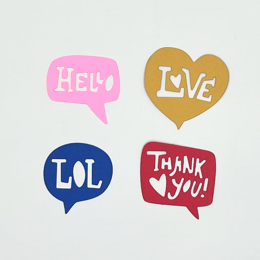 SUAJES VIÑETAS LOVE-LOL-THANK YOU-HELLO