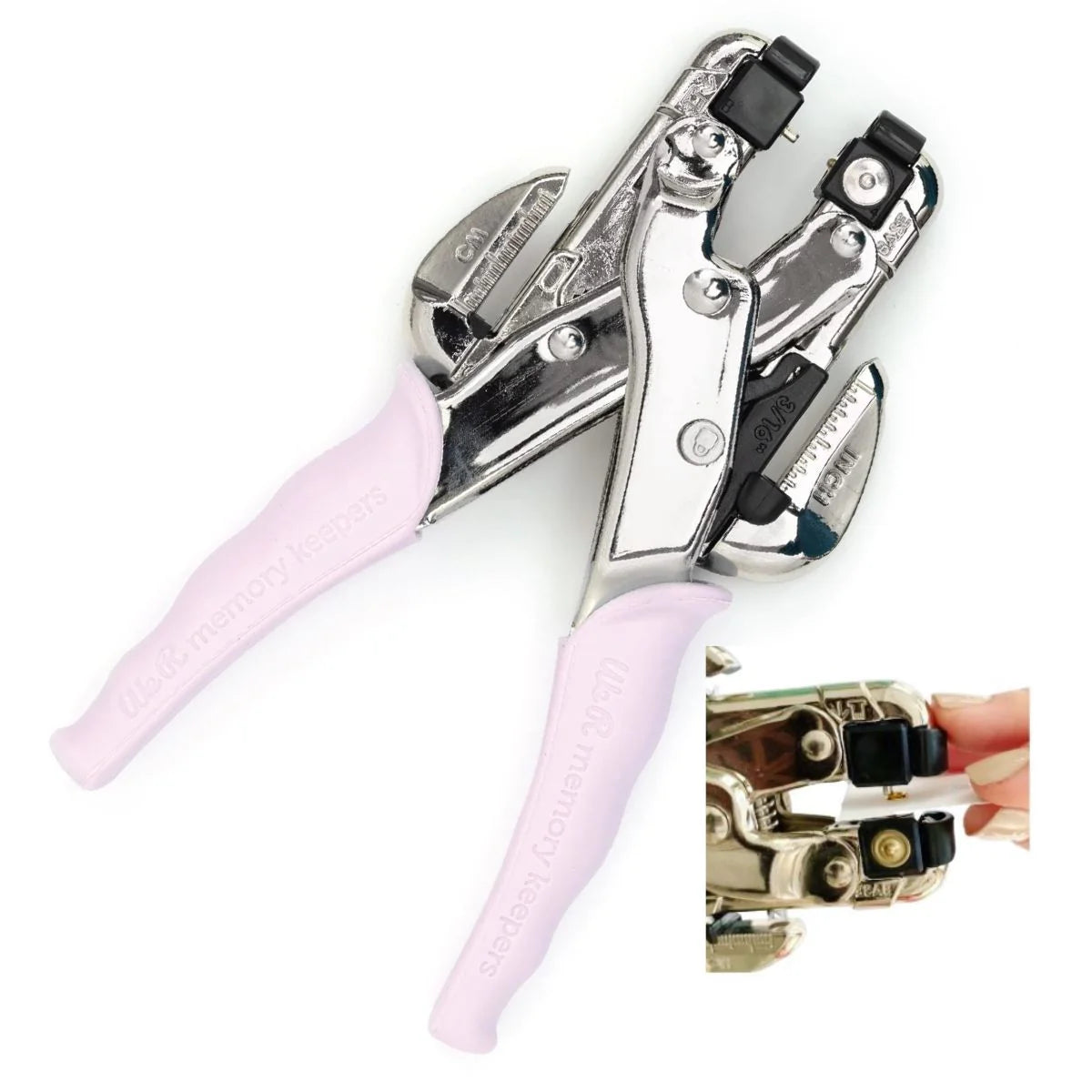 CROP-A-DILE EYELET SETTER LILAC - PERFORADORA Y FIJADORA DE OJAL