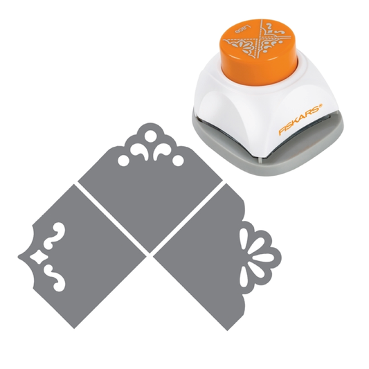 FISKARS 3-IN-1 CORNER PUNCH - LACE - PERFORADORA DE ESQUINAS 3 EN 1