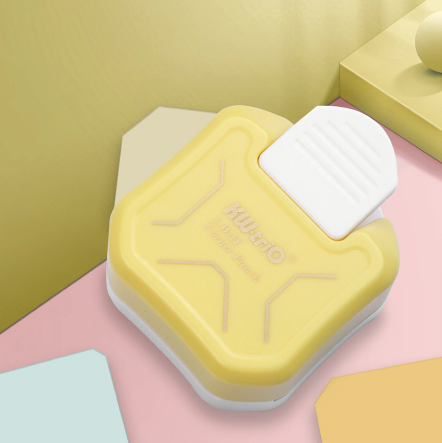 PERFORADORA DE ESQUINAS KW-TRIO AMARILLO - CORNER PUNCH