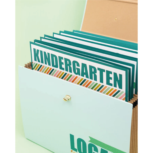 WE R ACCORDION PAPER STORAGE 12"X12"-MINT - FICHERO TIPO ACORDEÓN