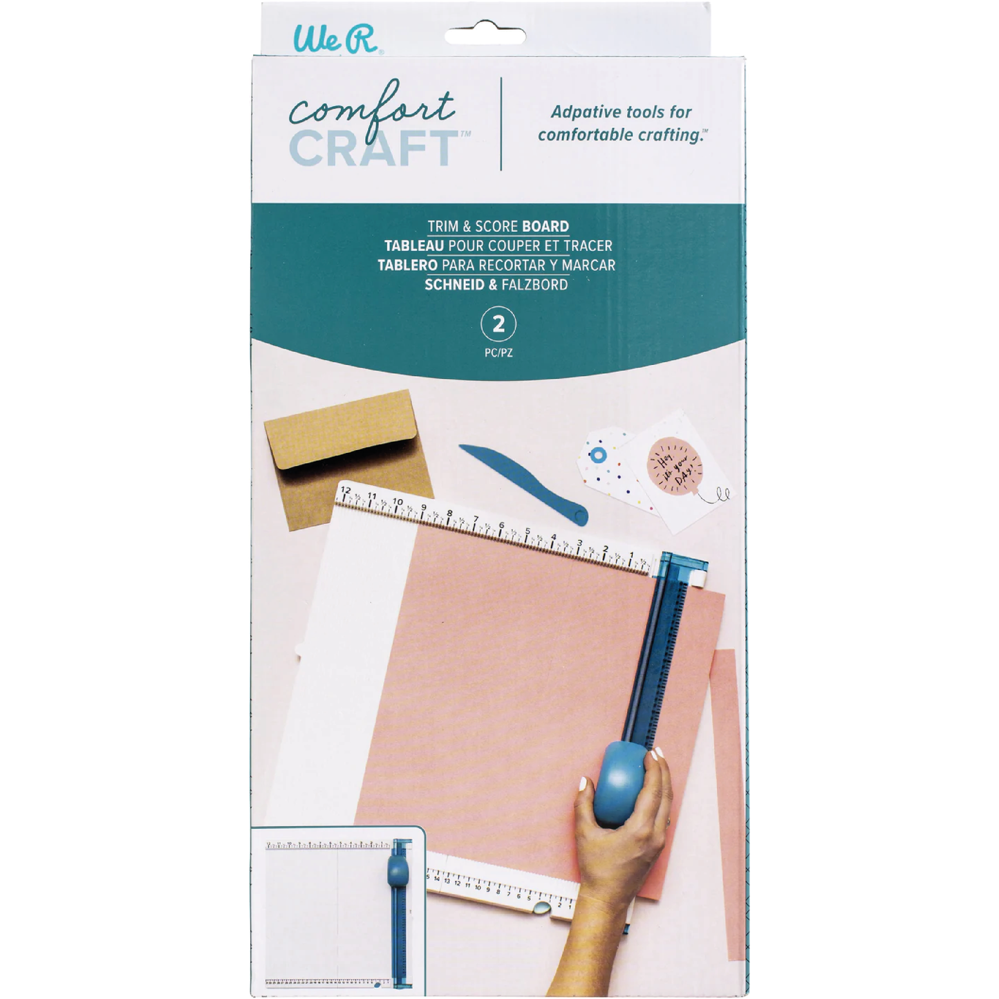 WE R COMFORT CRAFT TRIM & SCORE BOARD 12 - TABLERO PARA RECORTAR Y MARCAR