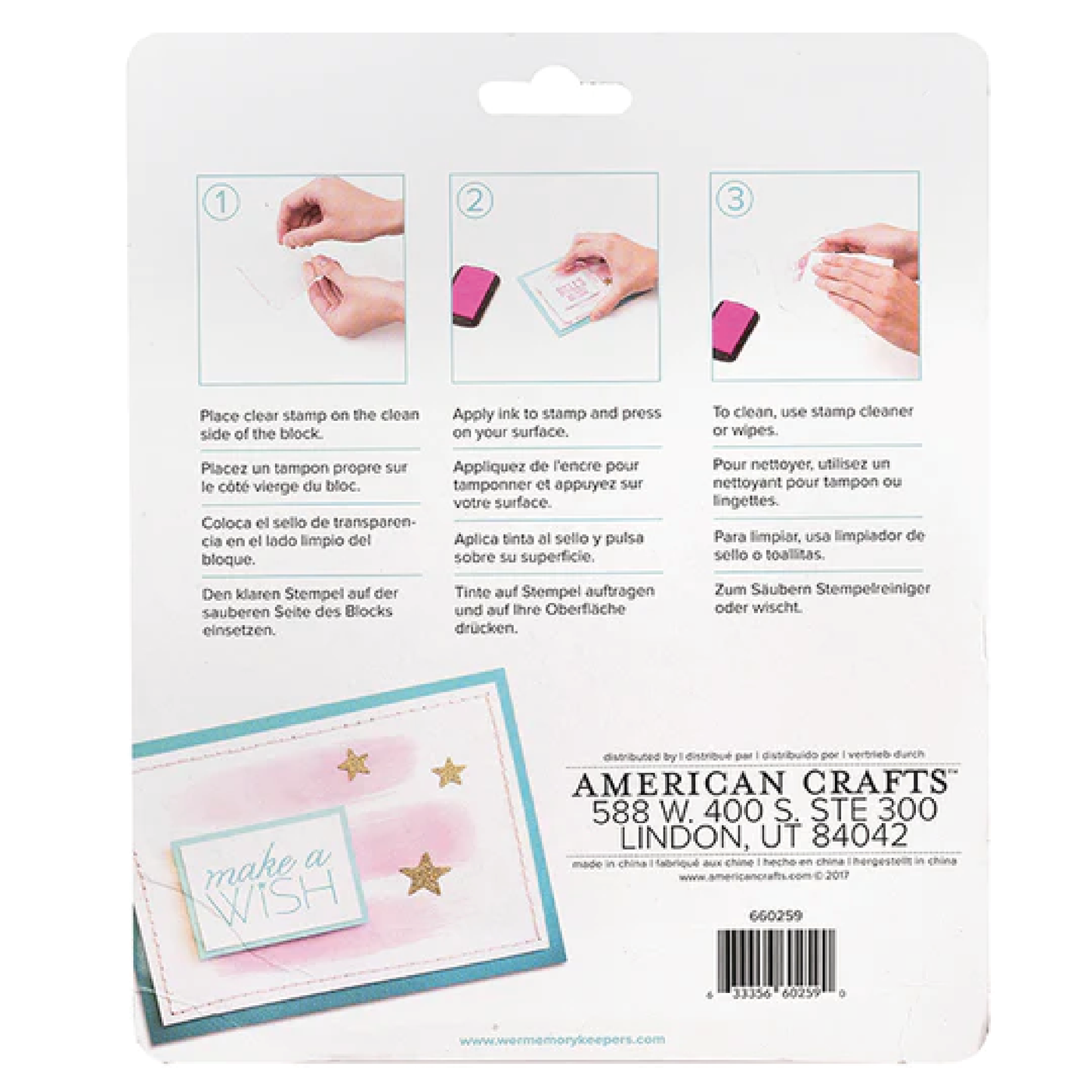WE R CRAFTER'S ESSENTIALS ACRYLIC STAMPING SET - JUEGO DE SELLOS ACRÍLICOS