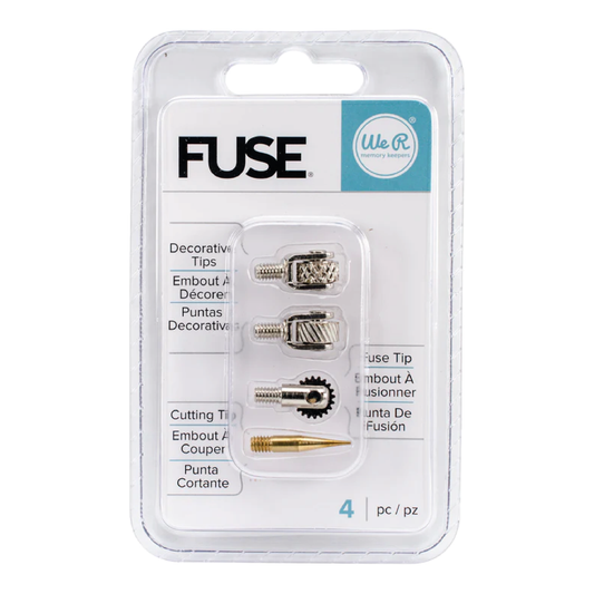WE R FUSE TOOL TIPS 4/PKG-DECORATIVE, CUTTING & FUSING