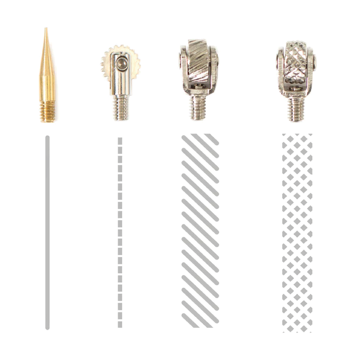 WE R FUSE TOOL TIPS 4/PKG-DECORATIVE, CUTTING & FUSING