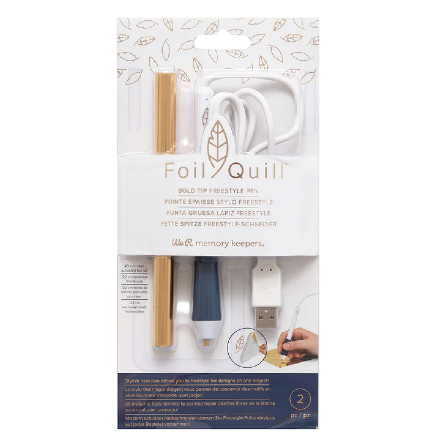 WE R MEMORY KEEPERS FOIL QUILL FREESTYLE PEN-BOLD TIP - PUNTA GRUEZA LÁPIZ FREESTYLE