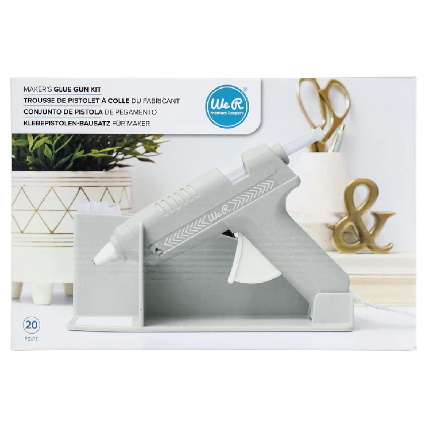 WE R MEMORY KEEPERS MAKER'S GLUE GUN KIT-GREY - KIT DE PISTOLA DE SILICÓN
