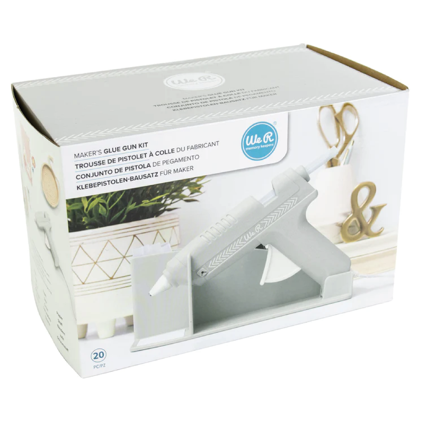 WE R MEMORY KEEPERS MAKER'S GLUE GUN KIT-GREY - KIT DE PISTOLA DE SILICÓN