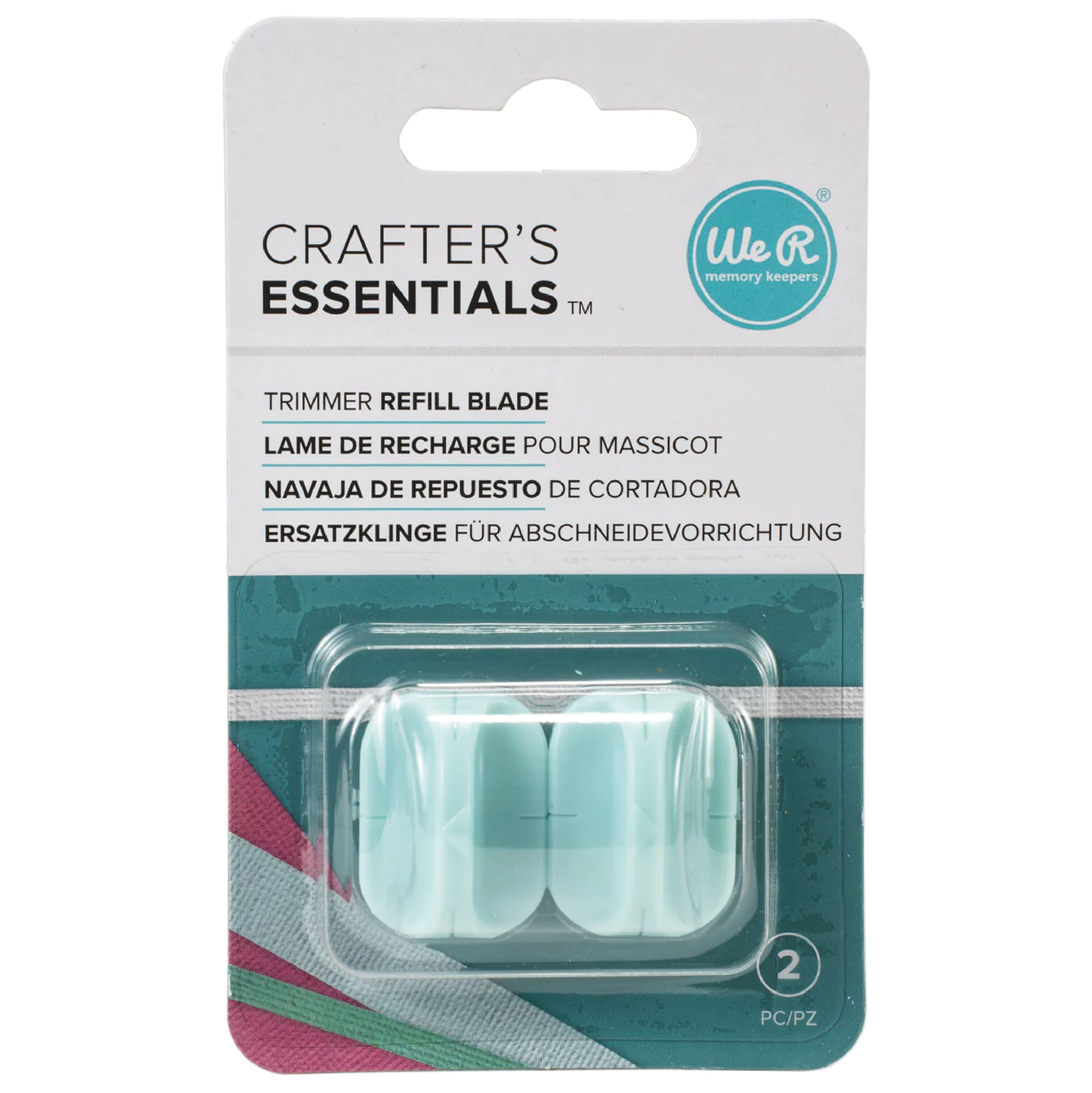 WE R MEMORY KEEPERS TRIMMER REFILL BLADES 2/PKG-FOR WR660407 & WR660453