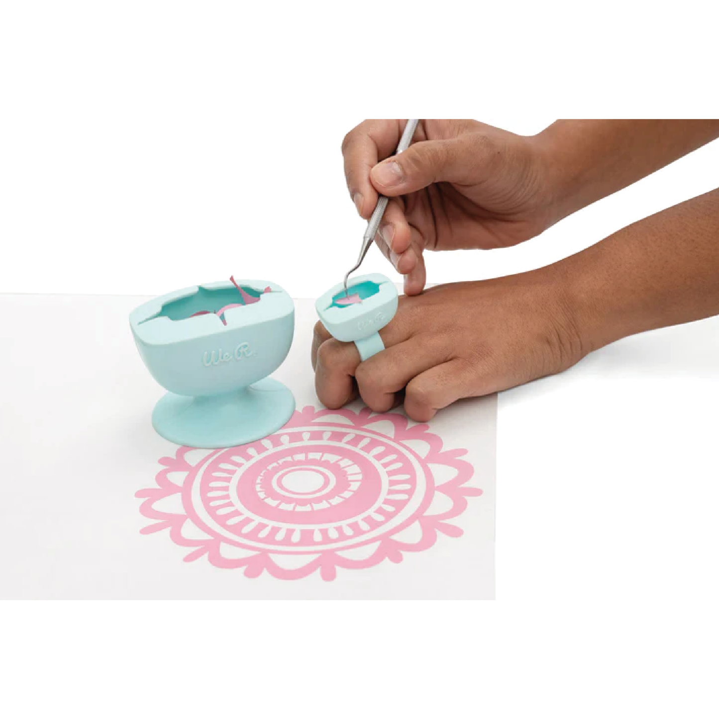 WE R MEMORY KEEPERS WEEDING COLLECTOR DESKTOP AND RING - RECOLECTOR DE RECTORTES