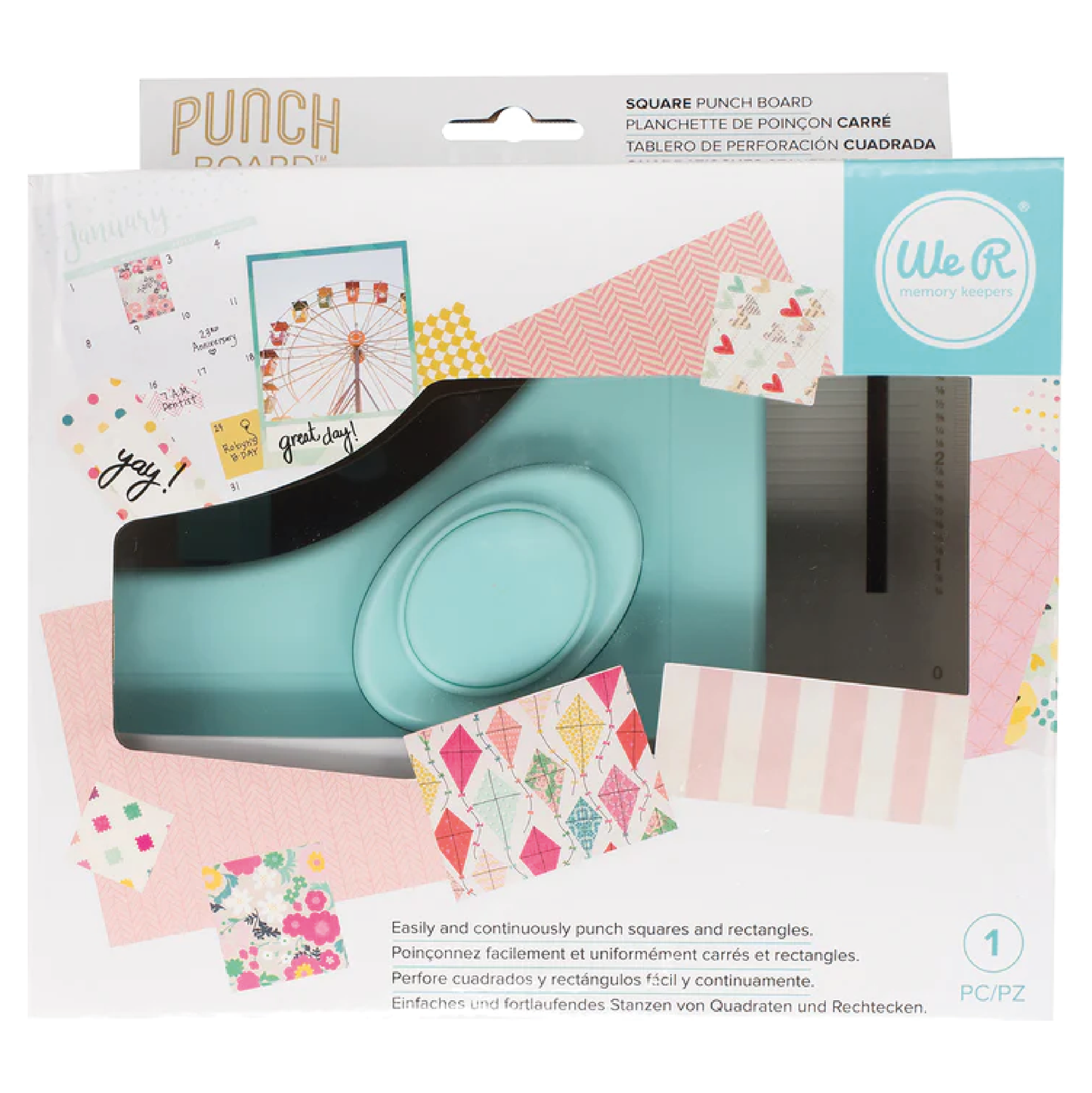 WE R SQUARE PUNCH BOARD - PERFORADORA DE CUADROS Y RECTÁNGULOS