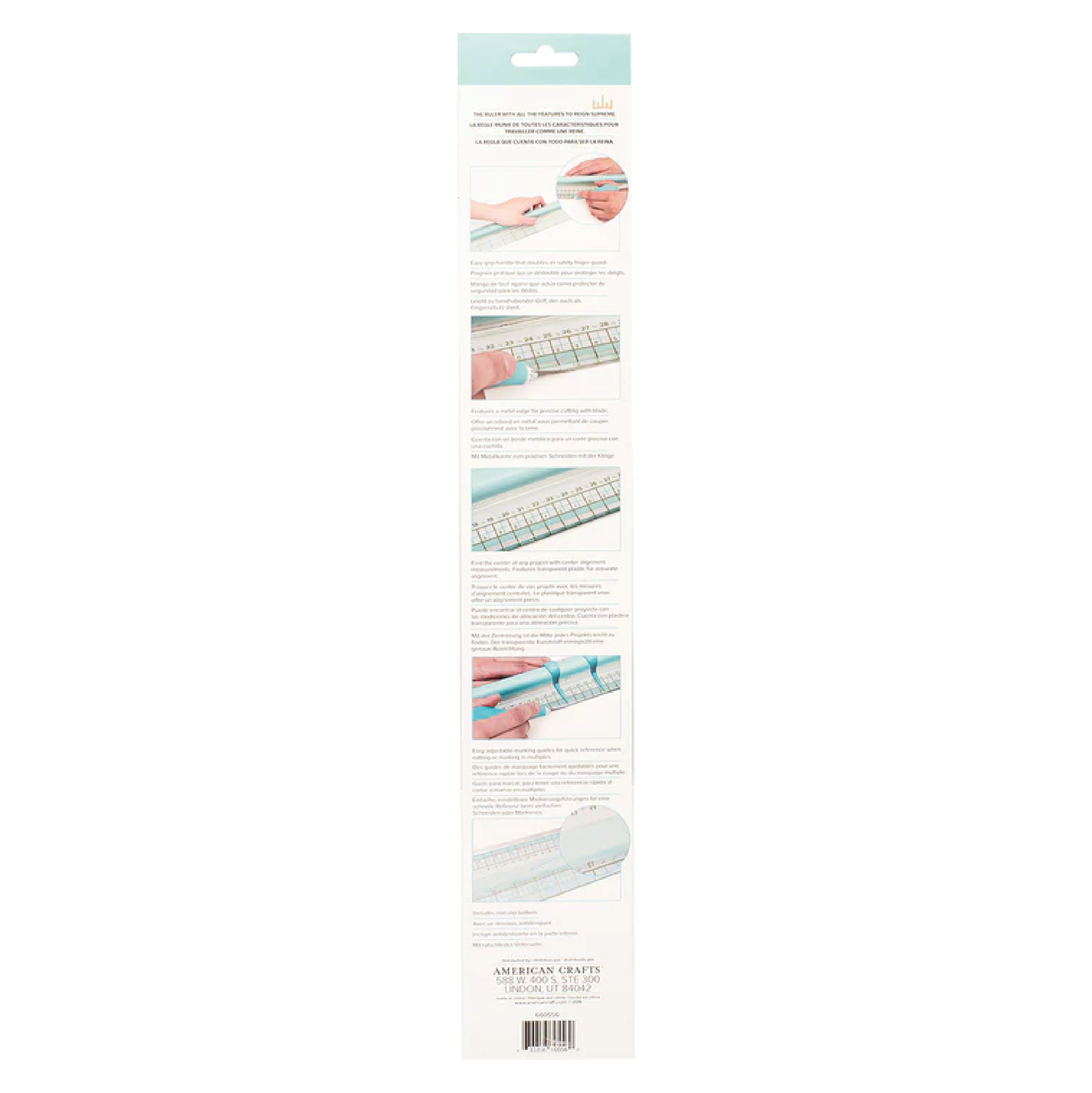 WE R SUPREME RULLER 18 - REGLA TRANSPARENTE DE 45.7 CM