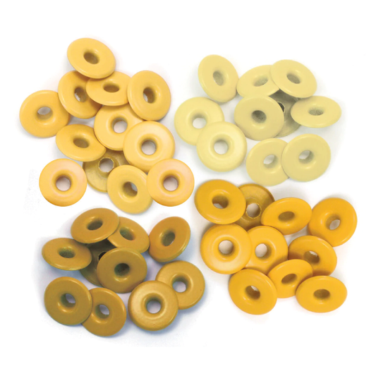 WE R WIDE YELLOW EYELETS - OJALES ANCHOS AMARILLOS