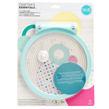 WE R MAKERS CIRCLE SPIN & TRIM TOOL - CIRCULO DE GIRO Y CORTE