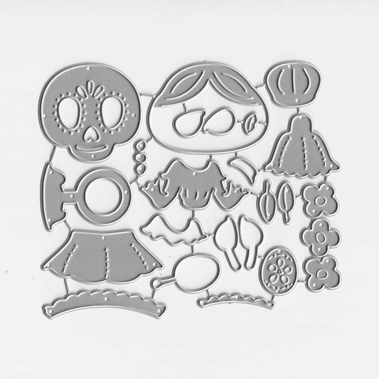 SUAJE HALLOWEEN CALAVERA MARACAS