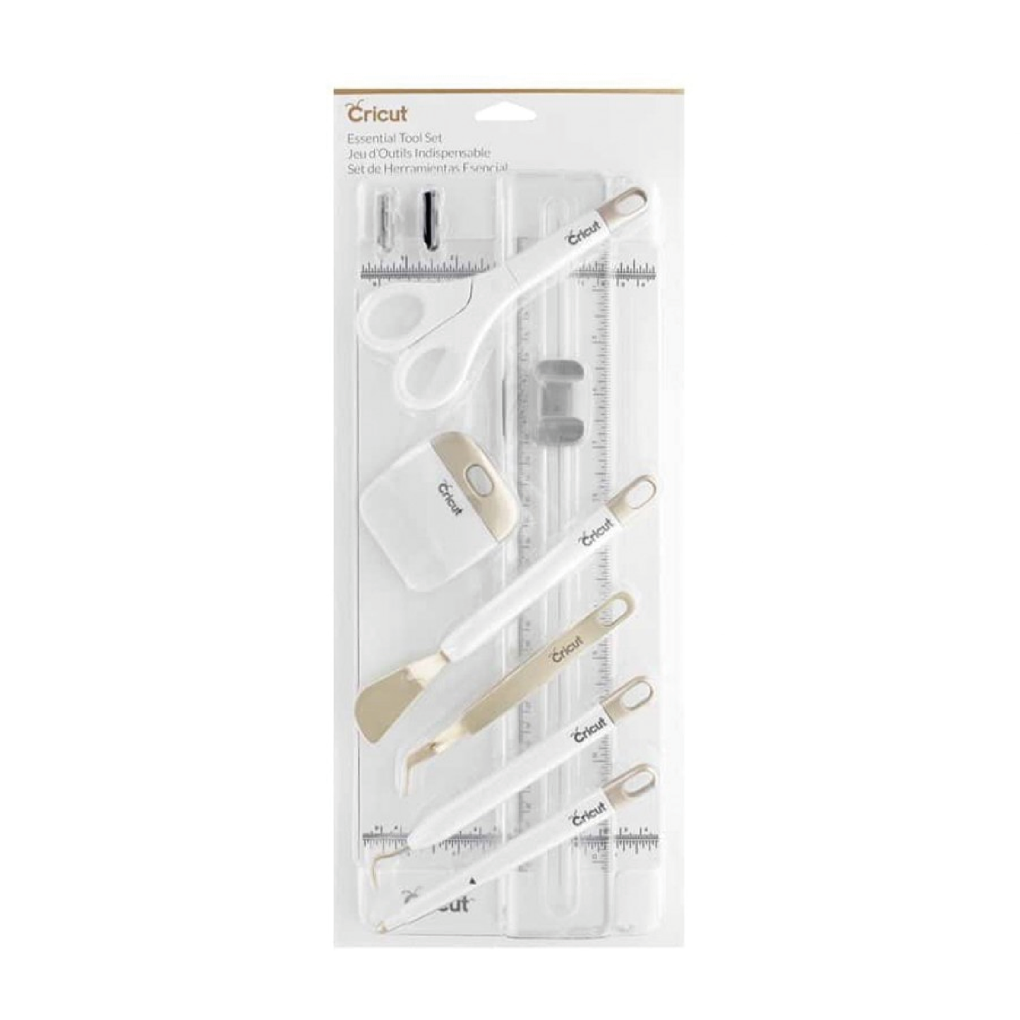 KIT DE HERRAMIENTAS ESENCIALES CRICUT GOLD Y GUILLOTINA CRICUT - ESSENTIAL TOOL SET