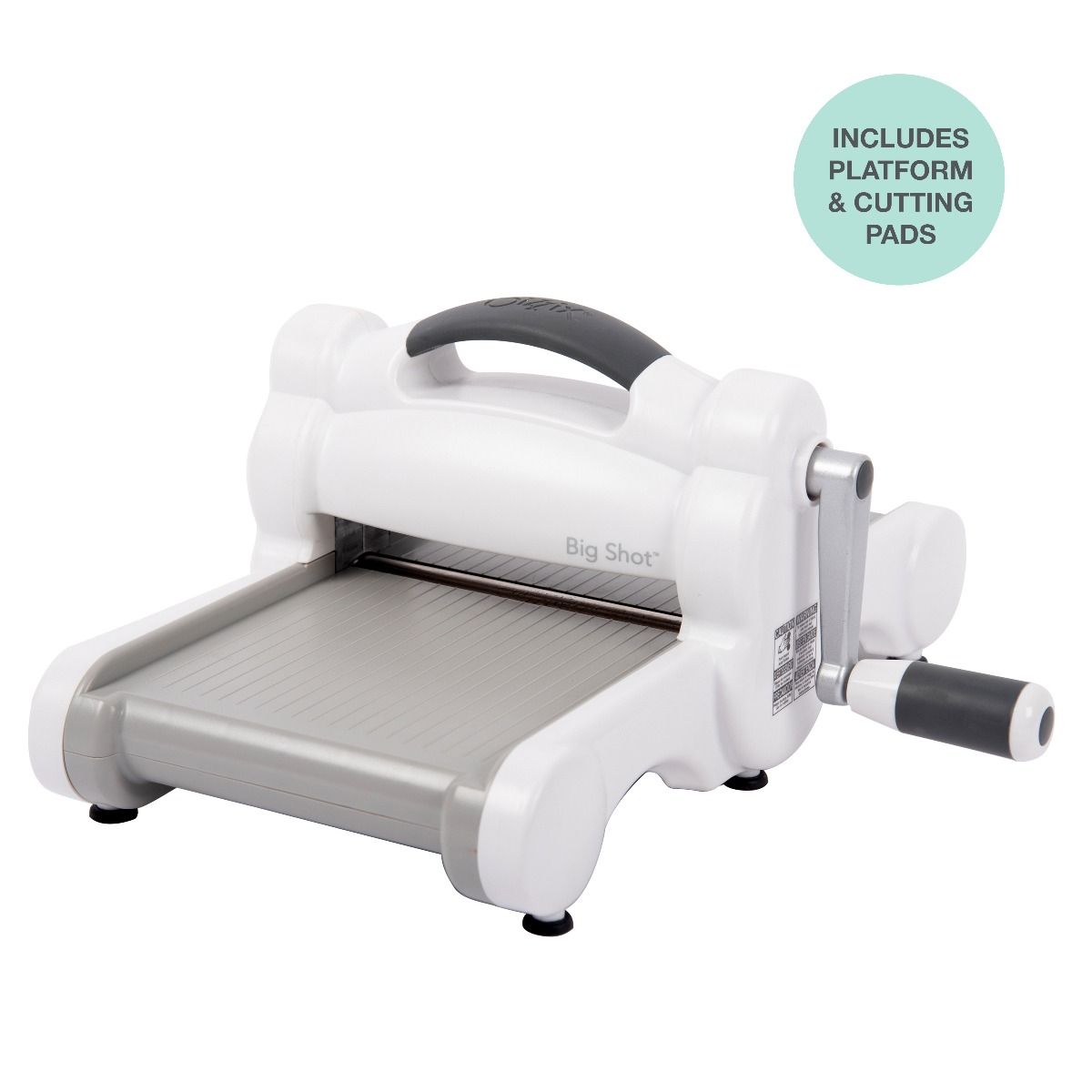 SIZZIX BIG SHOT MACHINE ONLY (WHITE & GRAY) W/STANDARD PLATFORM - MÁQUINA TROQUELADORA