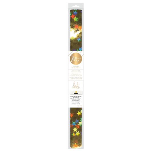 HEIDI SWAPP MINC REACTIVE FOIL 12.25 GOLD STARS - ESTRELLAS DE ORO