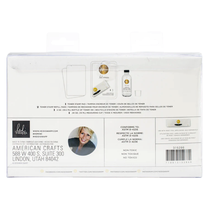 HEIDI SWAPP MINC TONER STAMPING KIT 5/PKG - JUEGO DE SELLOS DE TONER