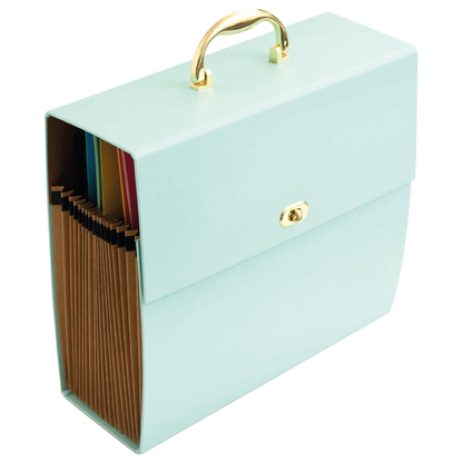 WE R ACCORDION PAPER STORAGE 12"X12"-MINT - FICHERO TIPO ACORDEÓN