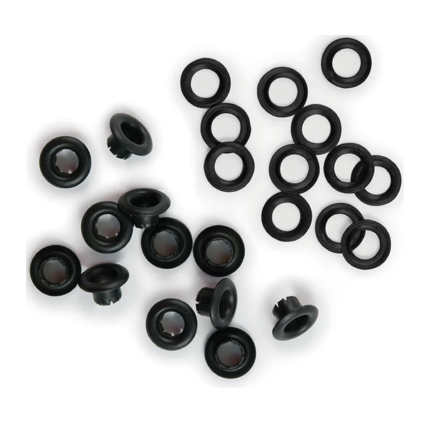 WE R BLACK EYELETS & WASHERS STANDARD - OJALES NEGRO DE LATÓN