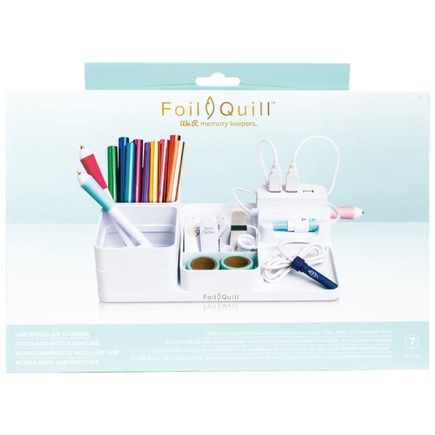 WE R MEMORY KEEPERS FOIL QUILL USB MODULAR STORAGE - ALMACENAMIENTO MODULAR USB