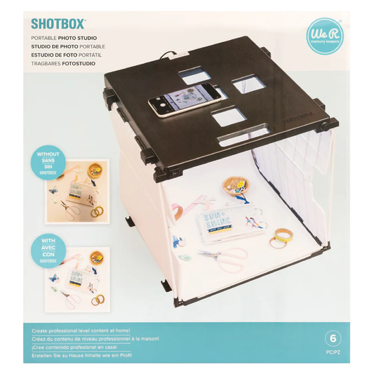 WE R MEMORY KEEPERS SHOTBOX PHOTO STUDIO KIT - ESTUDIO DE FOTO PORTATIL