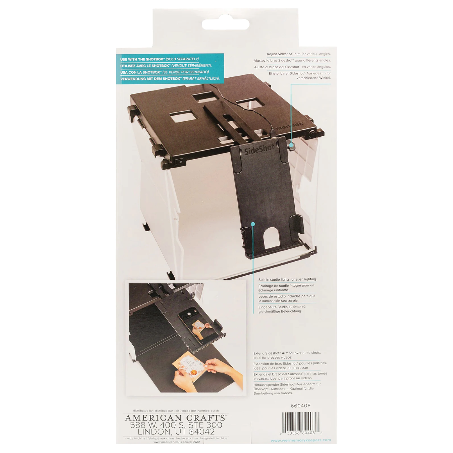 WE R MEMORY KEEPERS SHOTBOX SIDESHOT ARM ATTACHMENT 2/PKG - ACCESORIO DE BRAZO