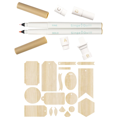 WE R MEMORY KEEPERS SINGE QUILL STARTER KIT - KIT PARA PIROGRABADO