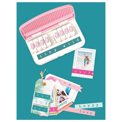 WE R MEMORY KEEPERS WORD PUNCH BOARD-LOWERCASE -  PERFORADORA DE PALABRAS
