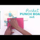WE R MEMORY KEEPERS JOURNAL POCKET PUNCH BOARD - TABLERO DE PERFORADORA DE BOLSA
